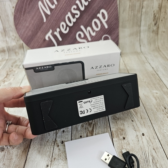 Azzaro Black And Gray Wireless Speaker - Picture 6 of 7